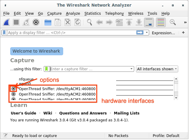 Pengambilan Extcap Wireshark OT OT