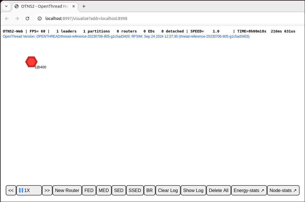 یک گره در نقش رهبر